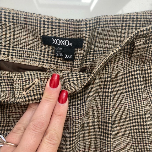 Xoxo Plaid pleated shorts - Picture 4 of 4